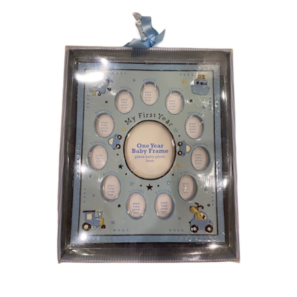 Brand New My First Year Baby Frame Photo Frame - Blue Baby Boy